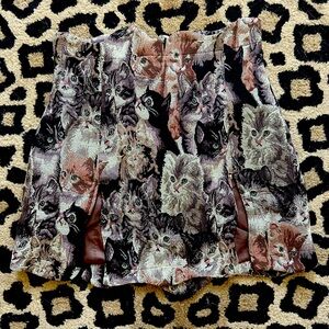 Fashion Brand Company cat ink stain skirt medium